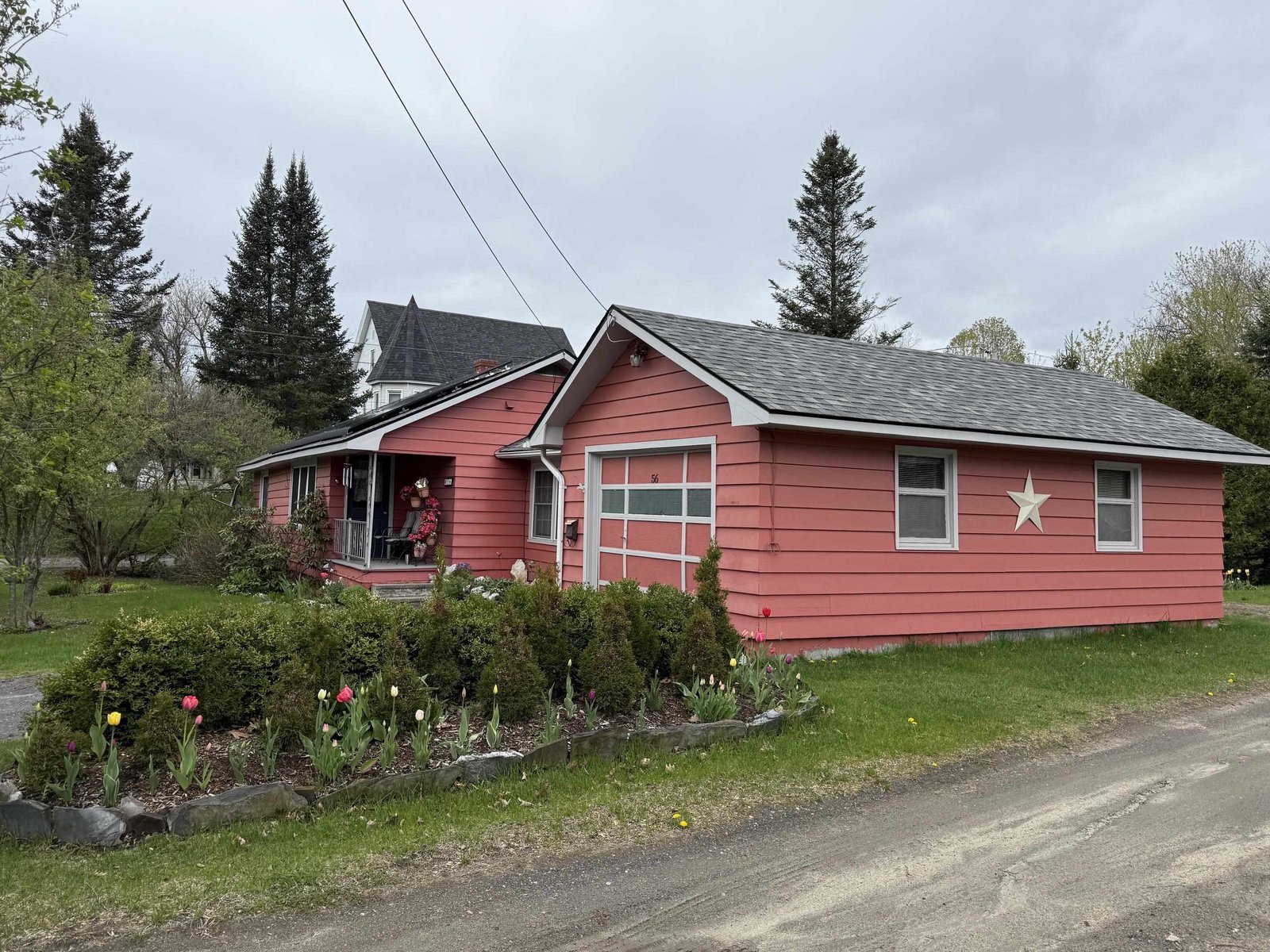 Garage and side of house