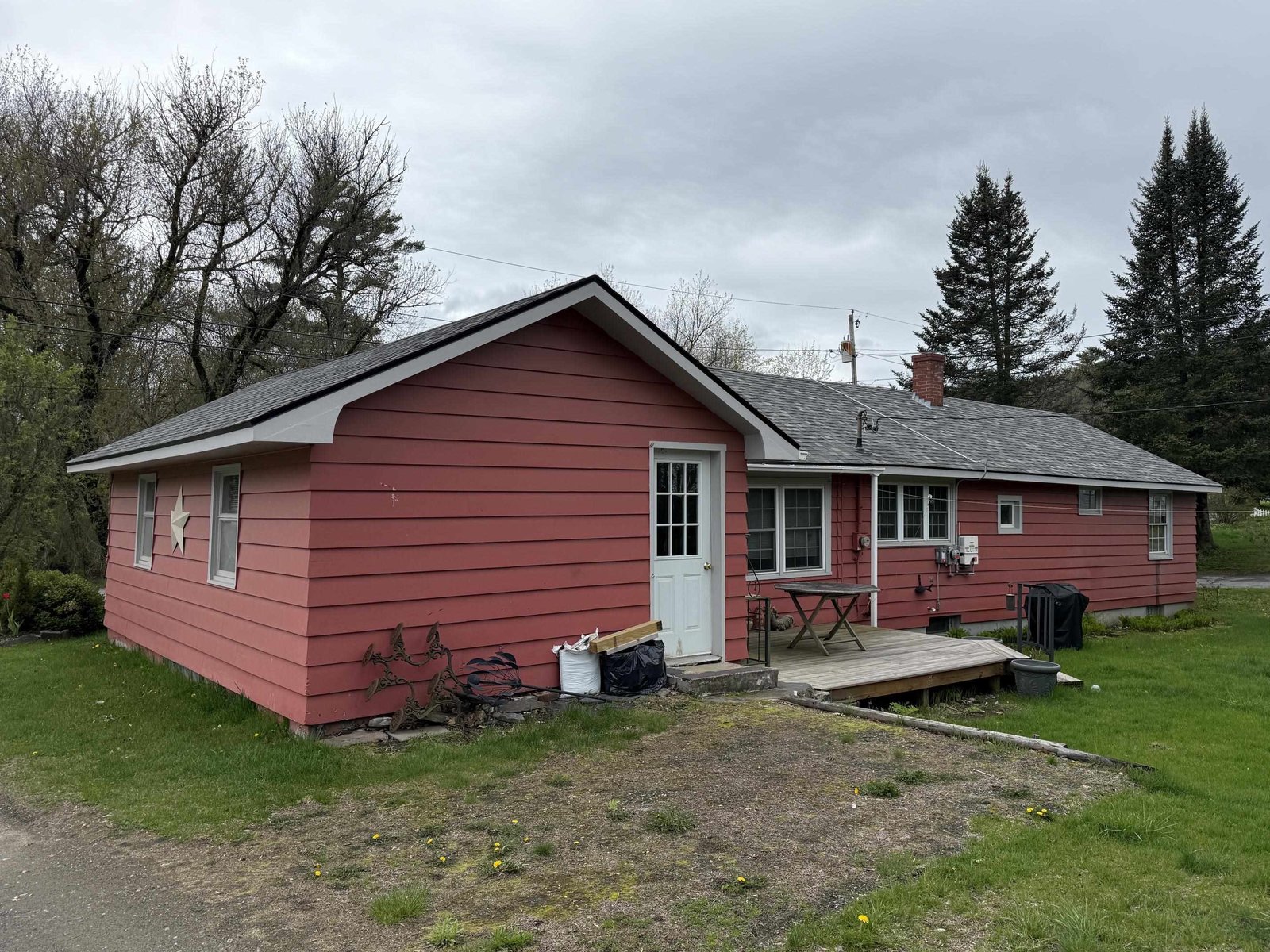 Rear of house