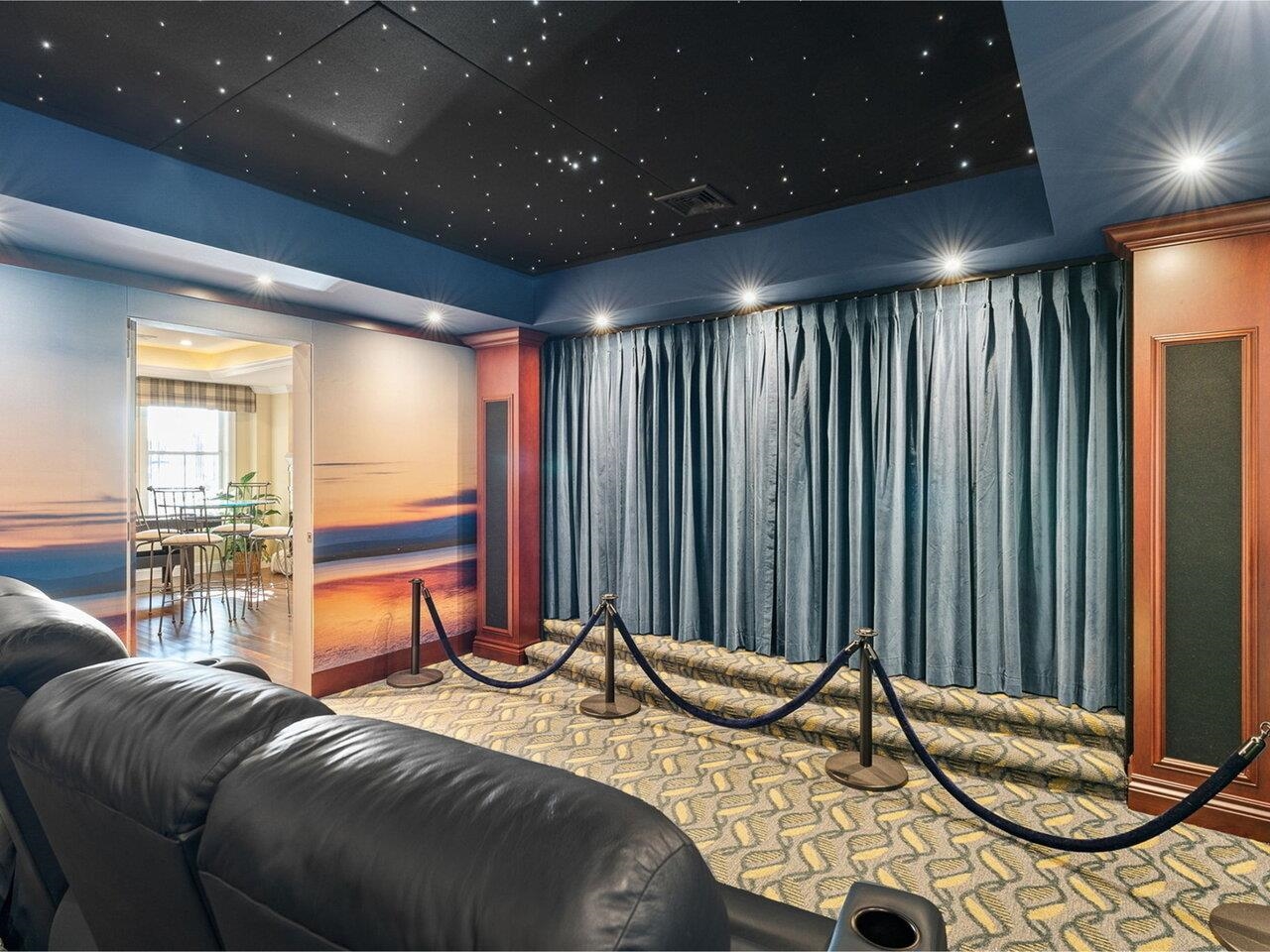 Theater Room in Lower Level