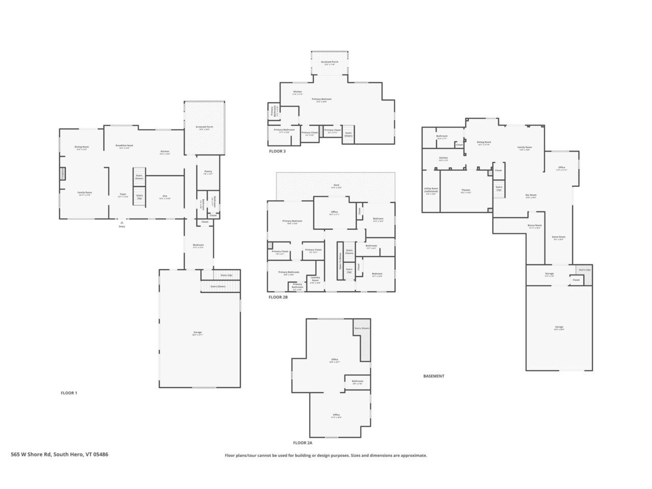 Floor Plans - Over 8,000 SqFt!