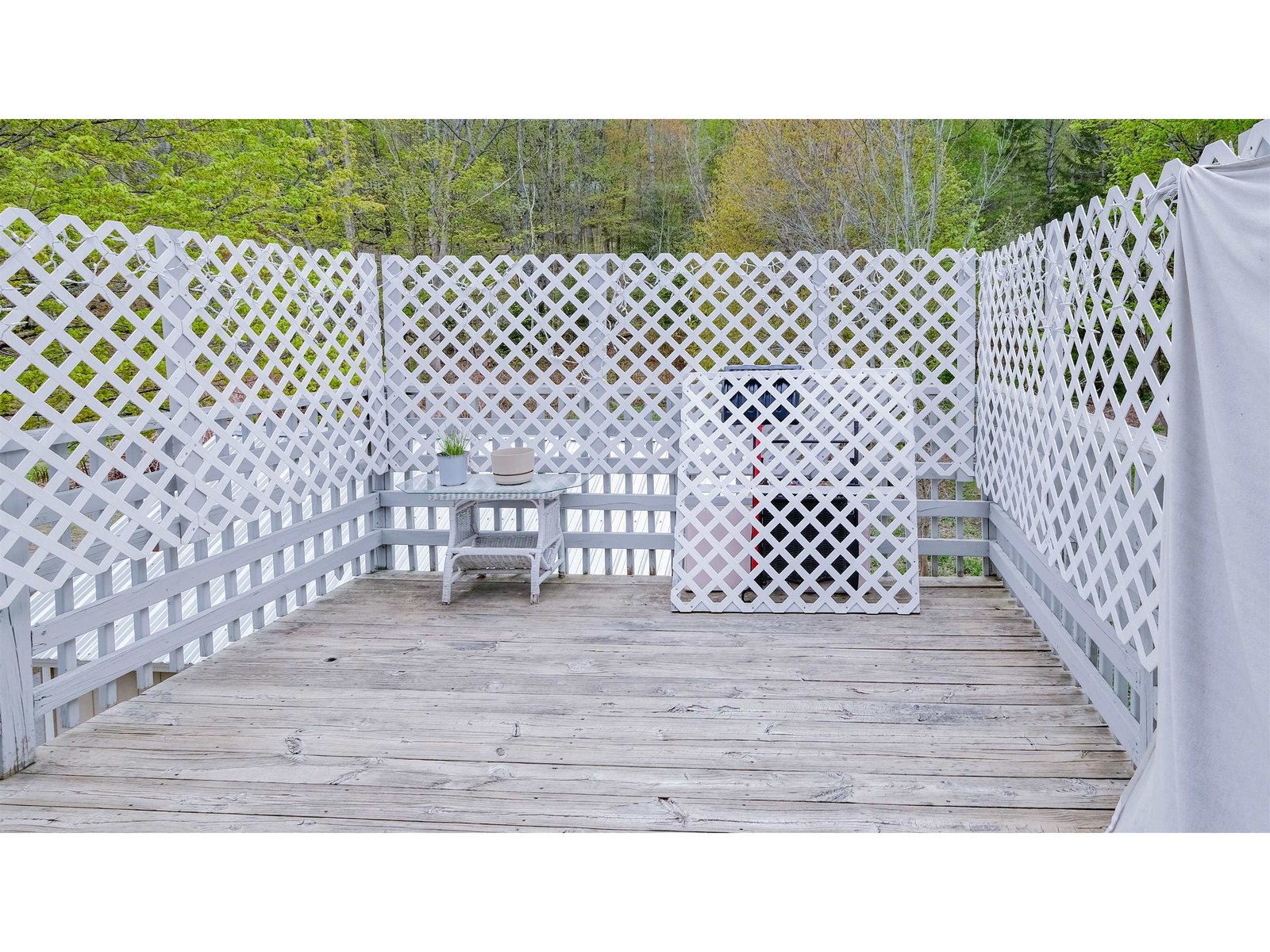 Deck off the primary bedroom Unit 1