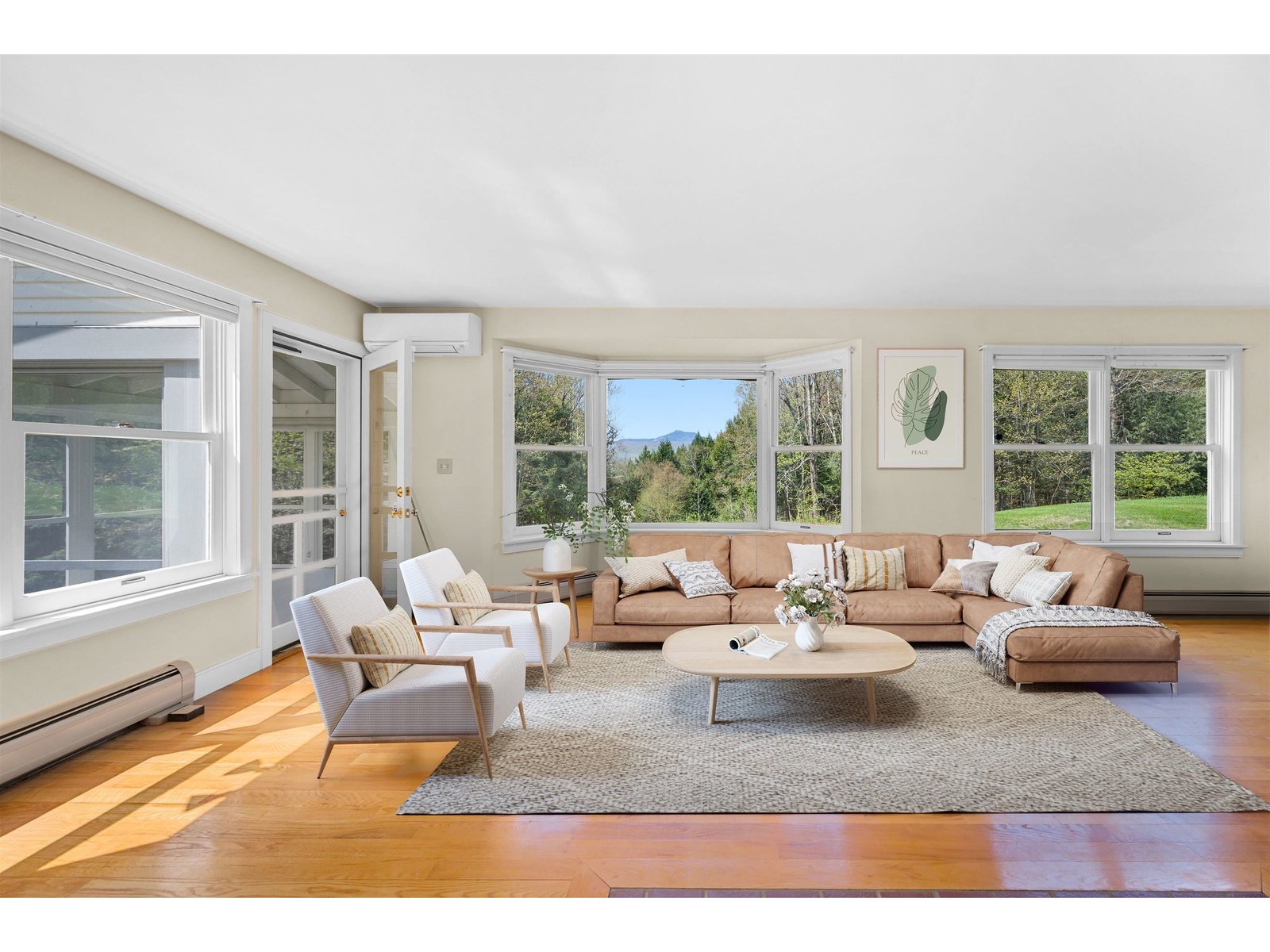Living Room virtually staged