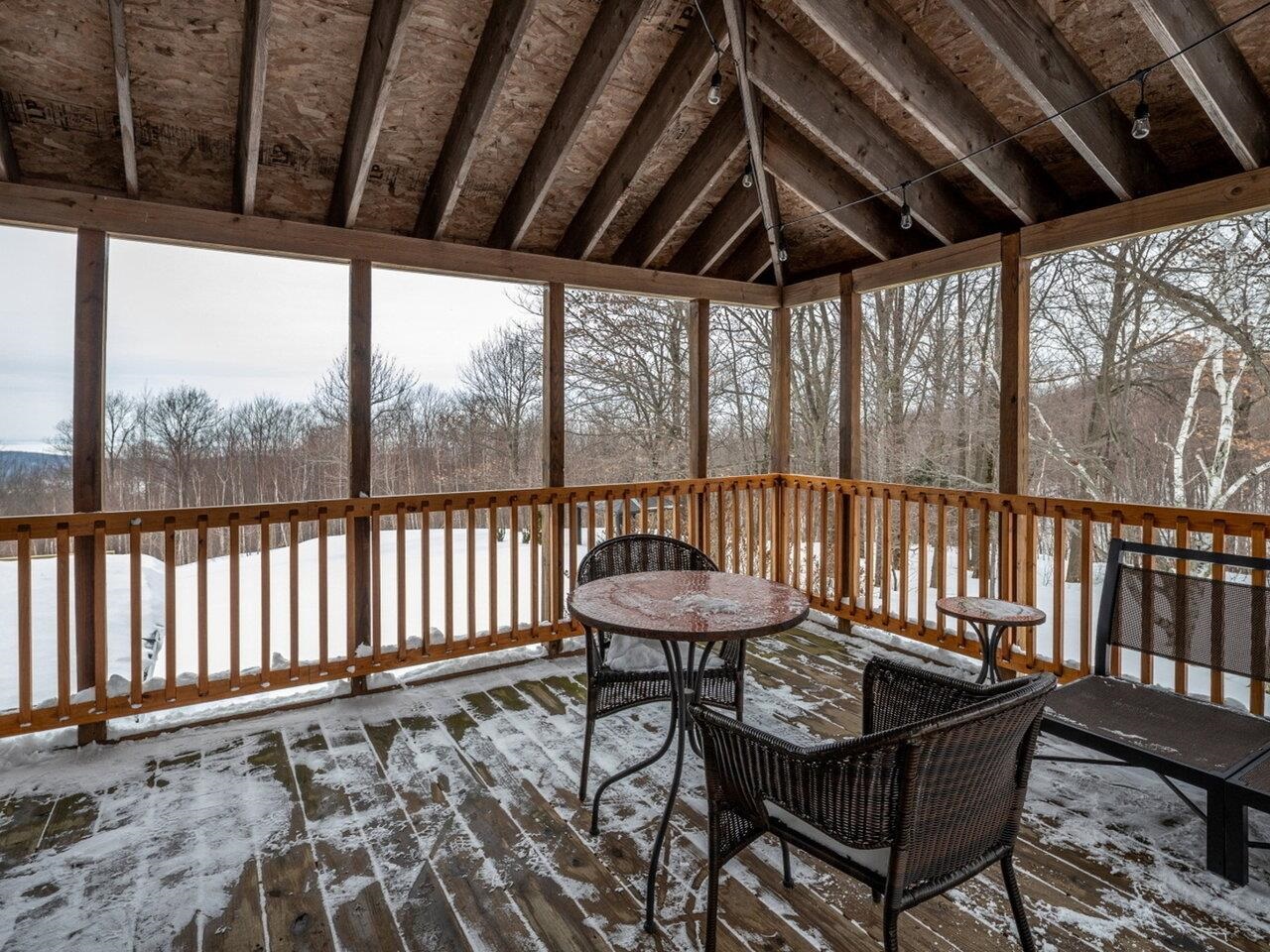 Spacious deck