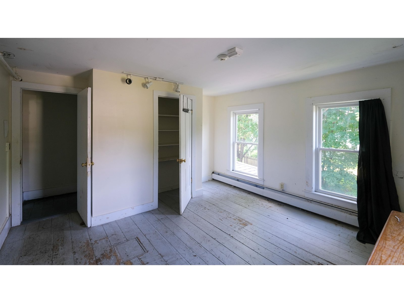 Closet space in bedroom