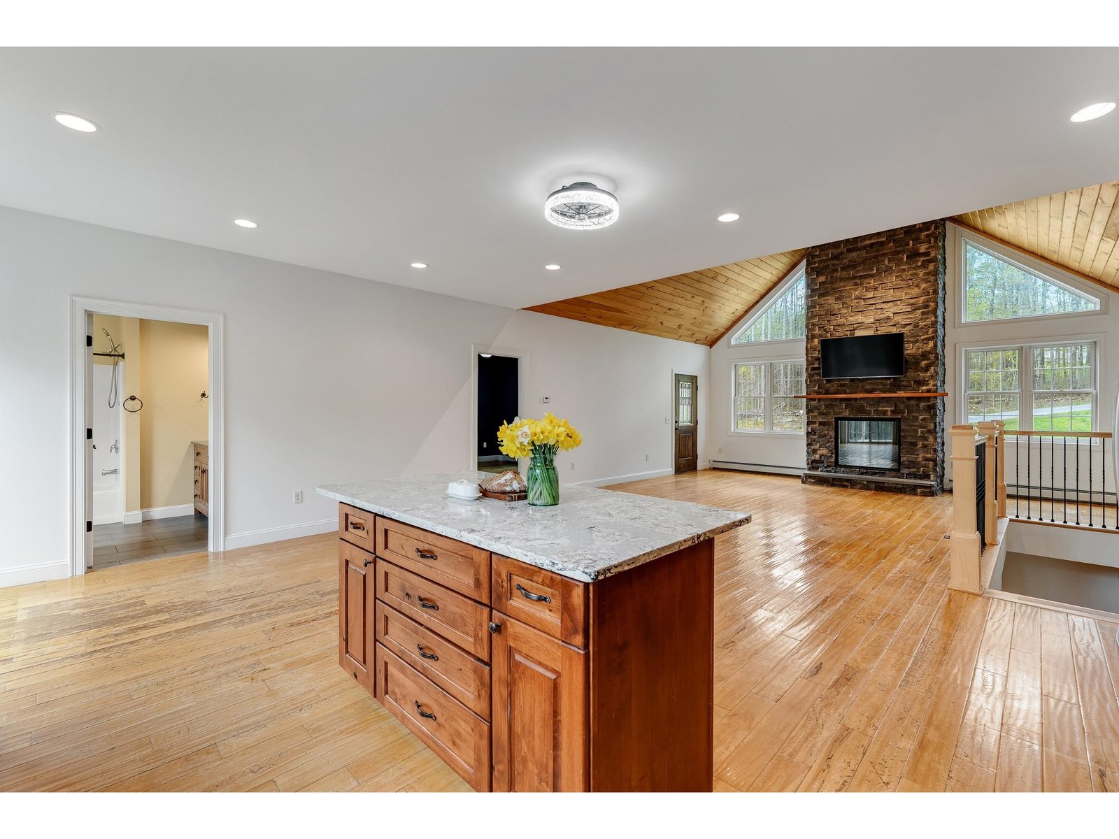 Open concept layout