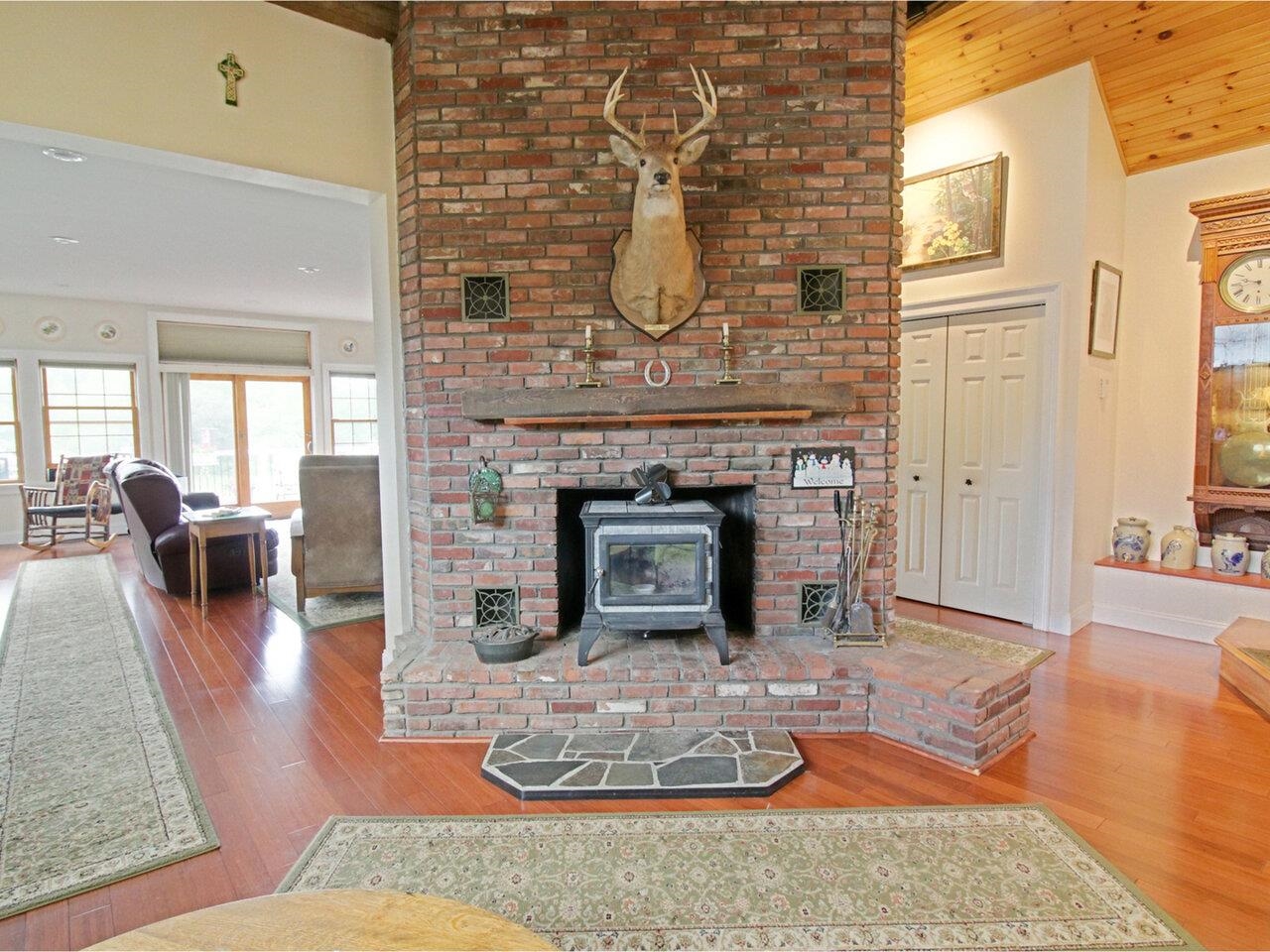 Center Chimney & Woodstove