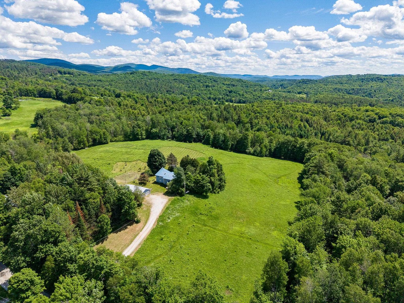 Expansive cleared land, a homesteader's dream