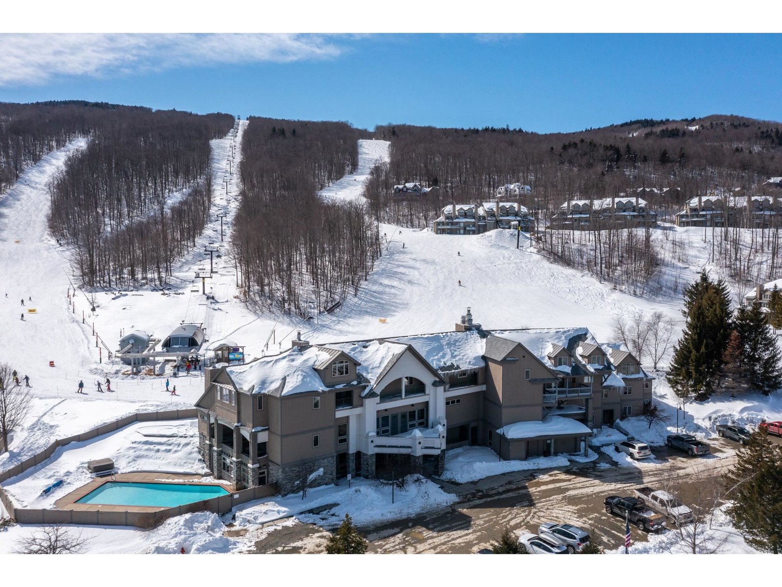 Located in Solitude Village with chairlift access