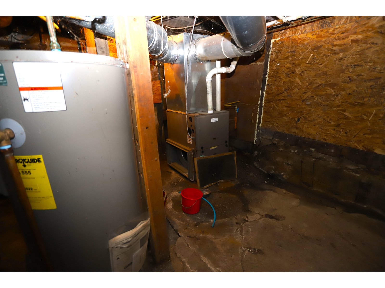 Oil Hot Air Furnace & Electric Hot Water Heater