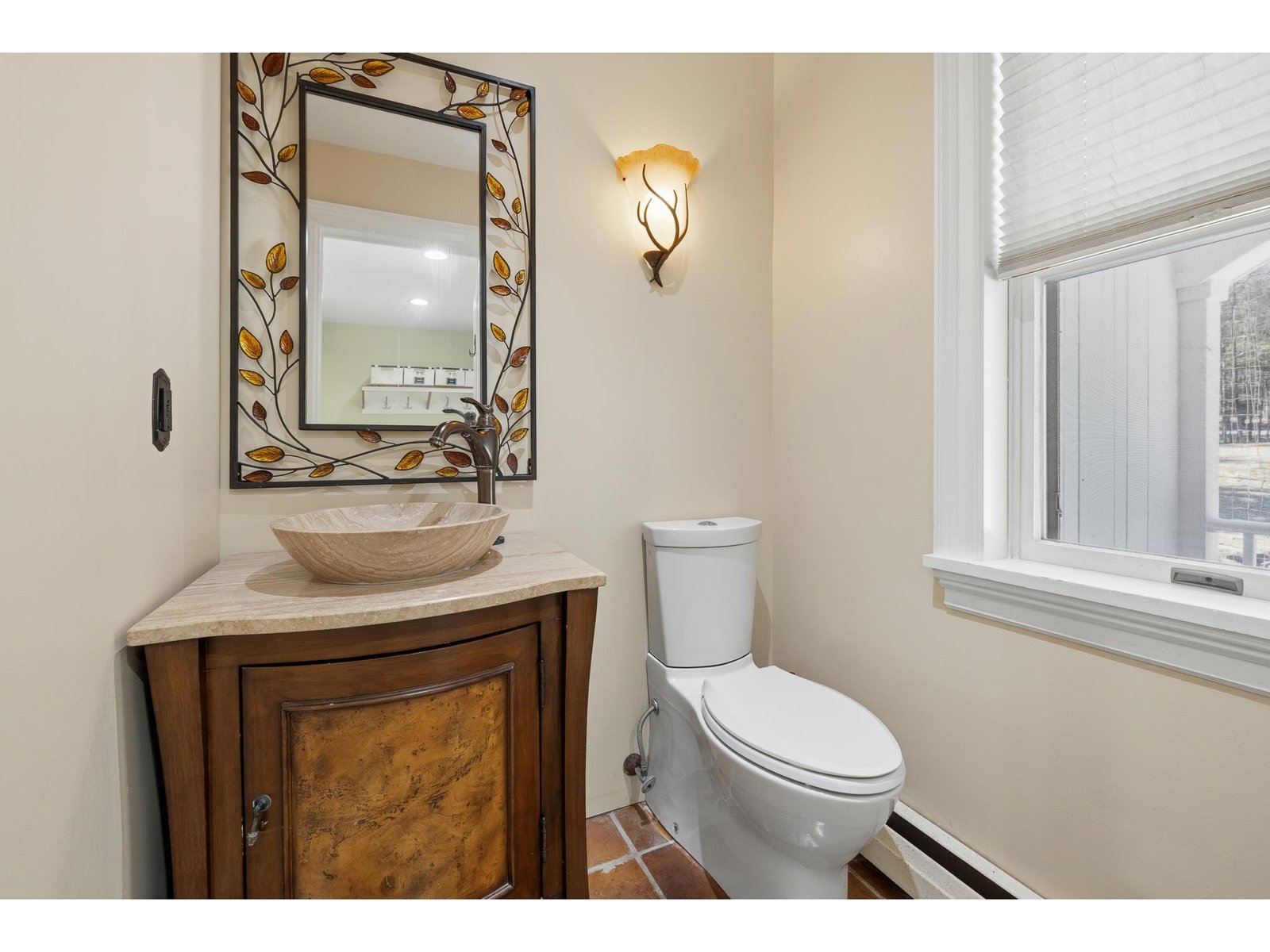 Half bath off entry