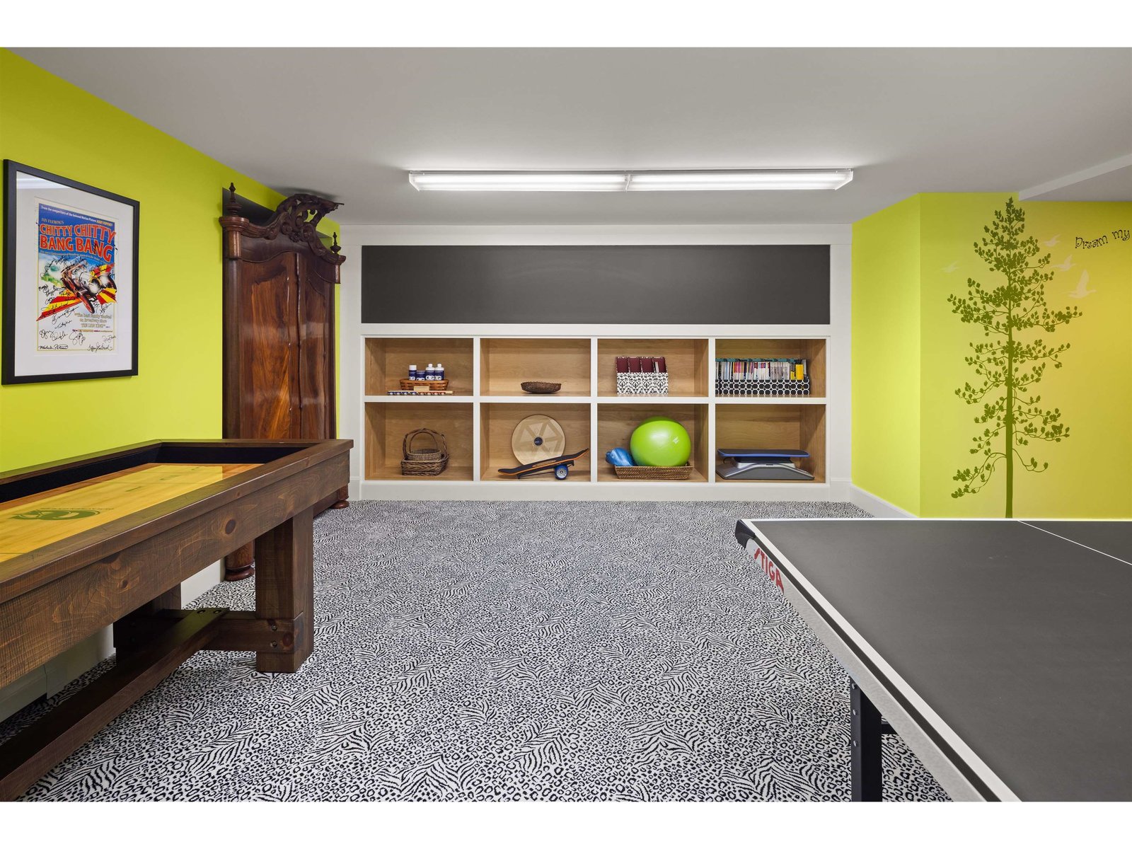 Game Room in Basement