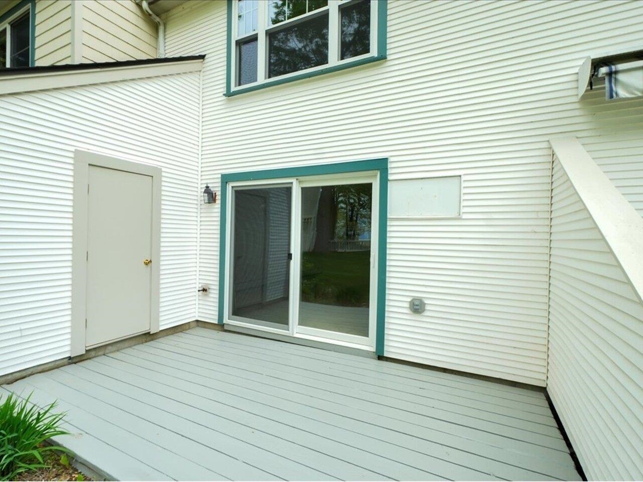 West-facing sunny back deck