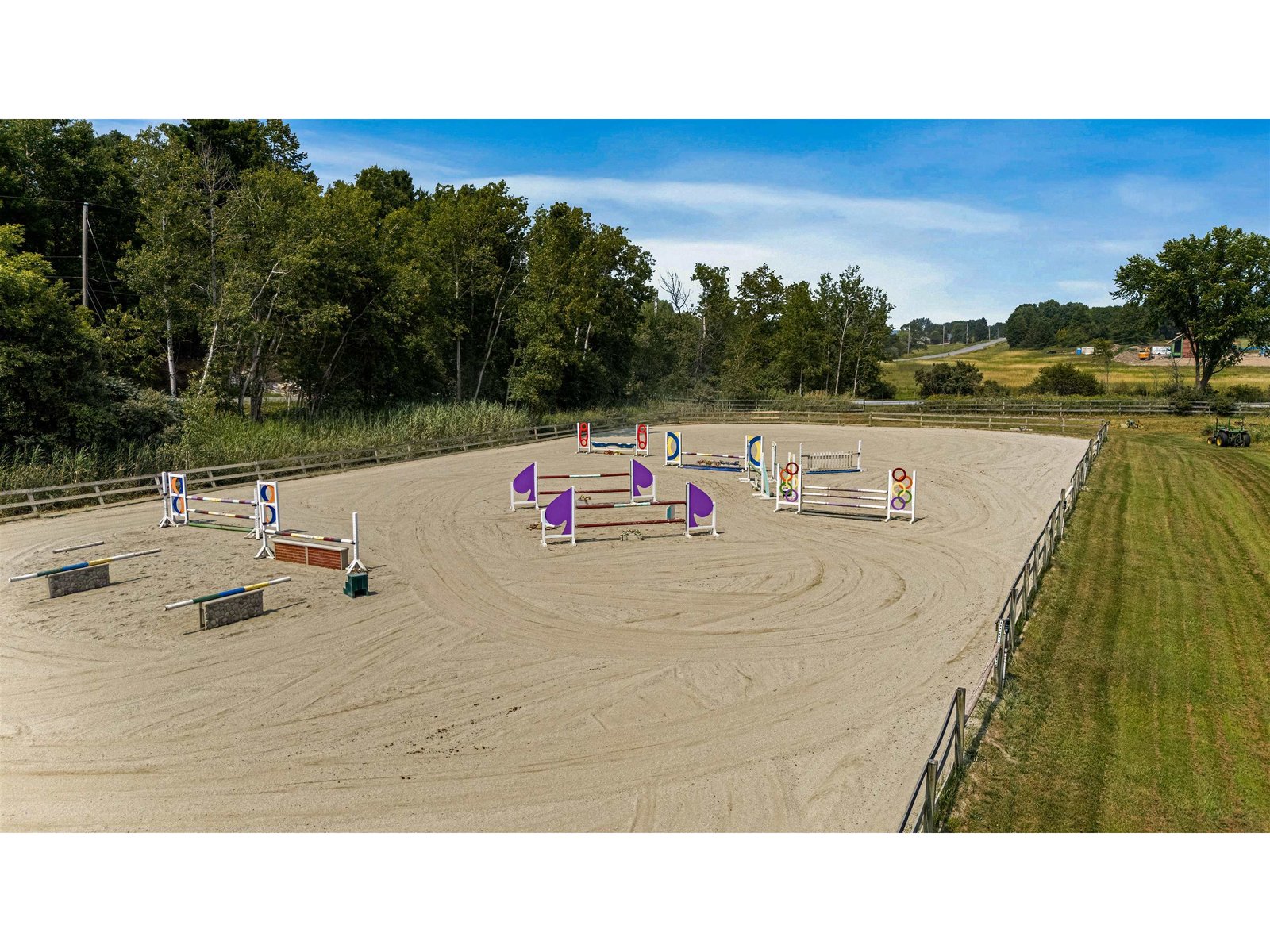 outdoor arena measures 240 x 110 feet