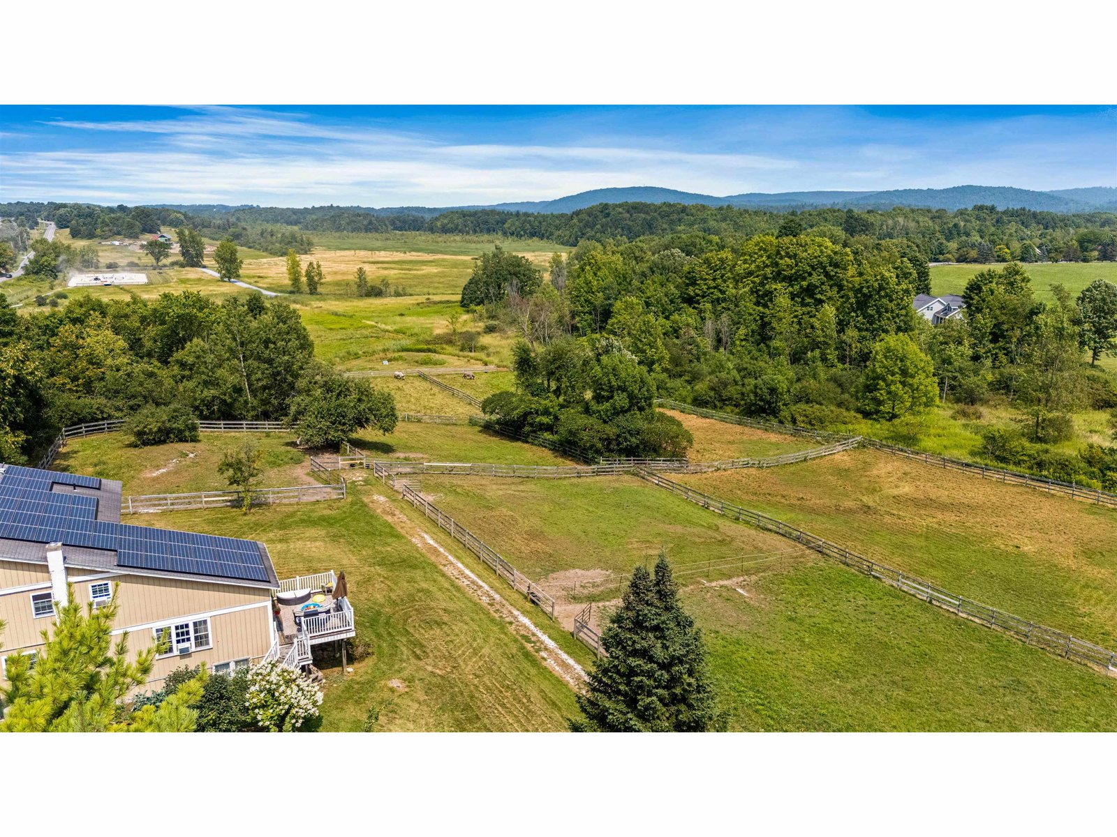 view of pastures behind the house