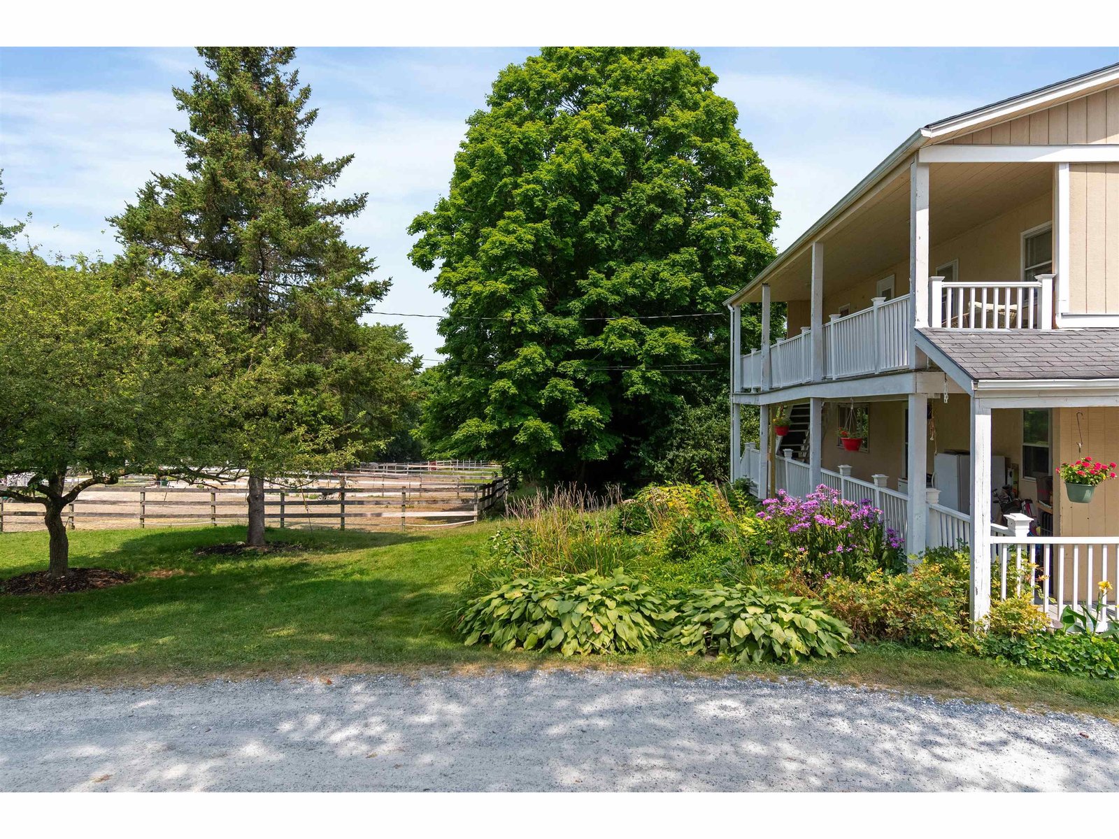 double front porches, plus the rear deck