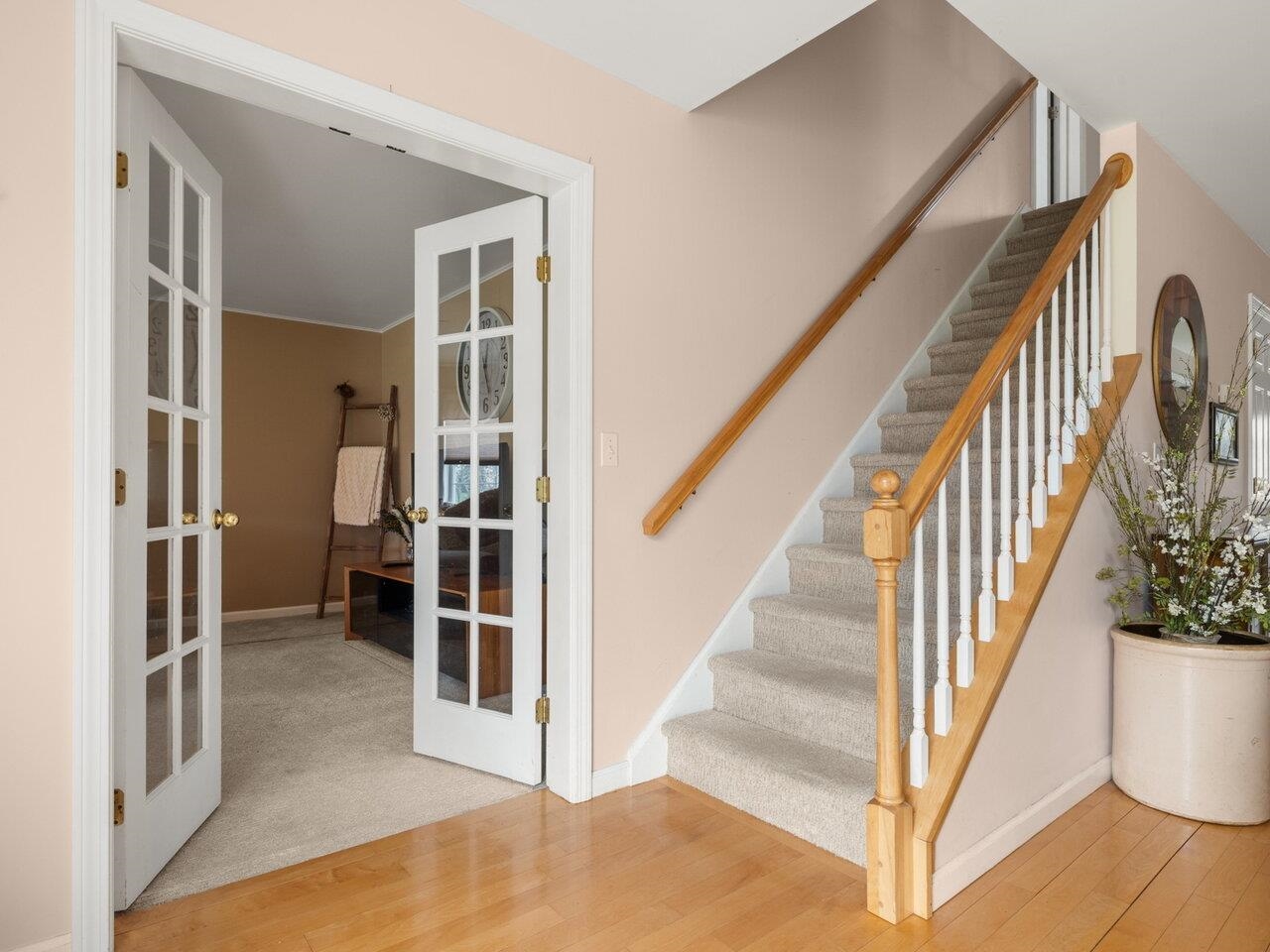 French Doors Lead to Family Rm