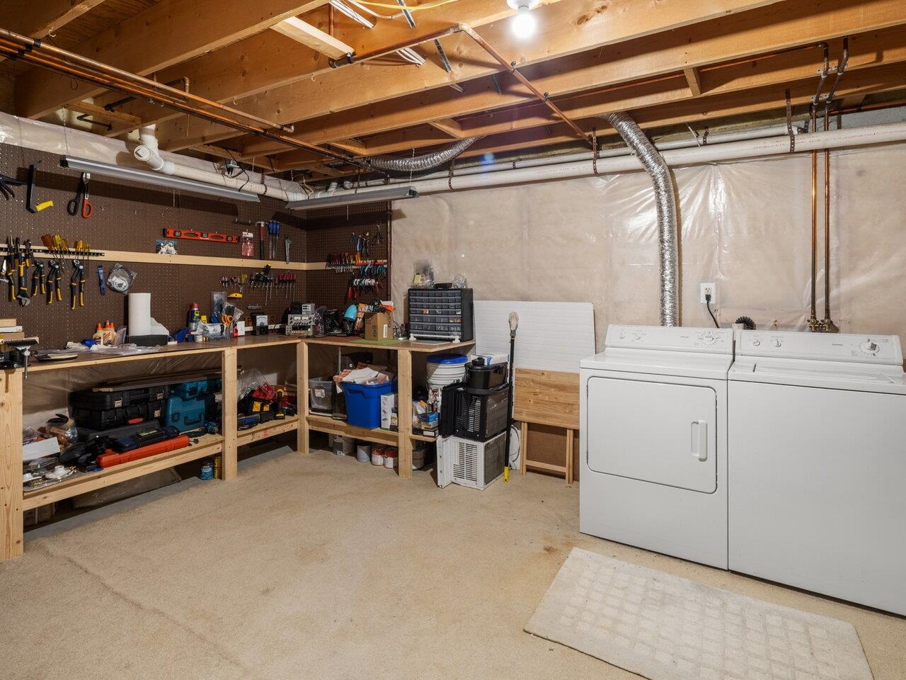 Laundry/Workshop in Basement