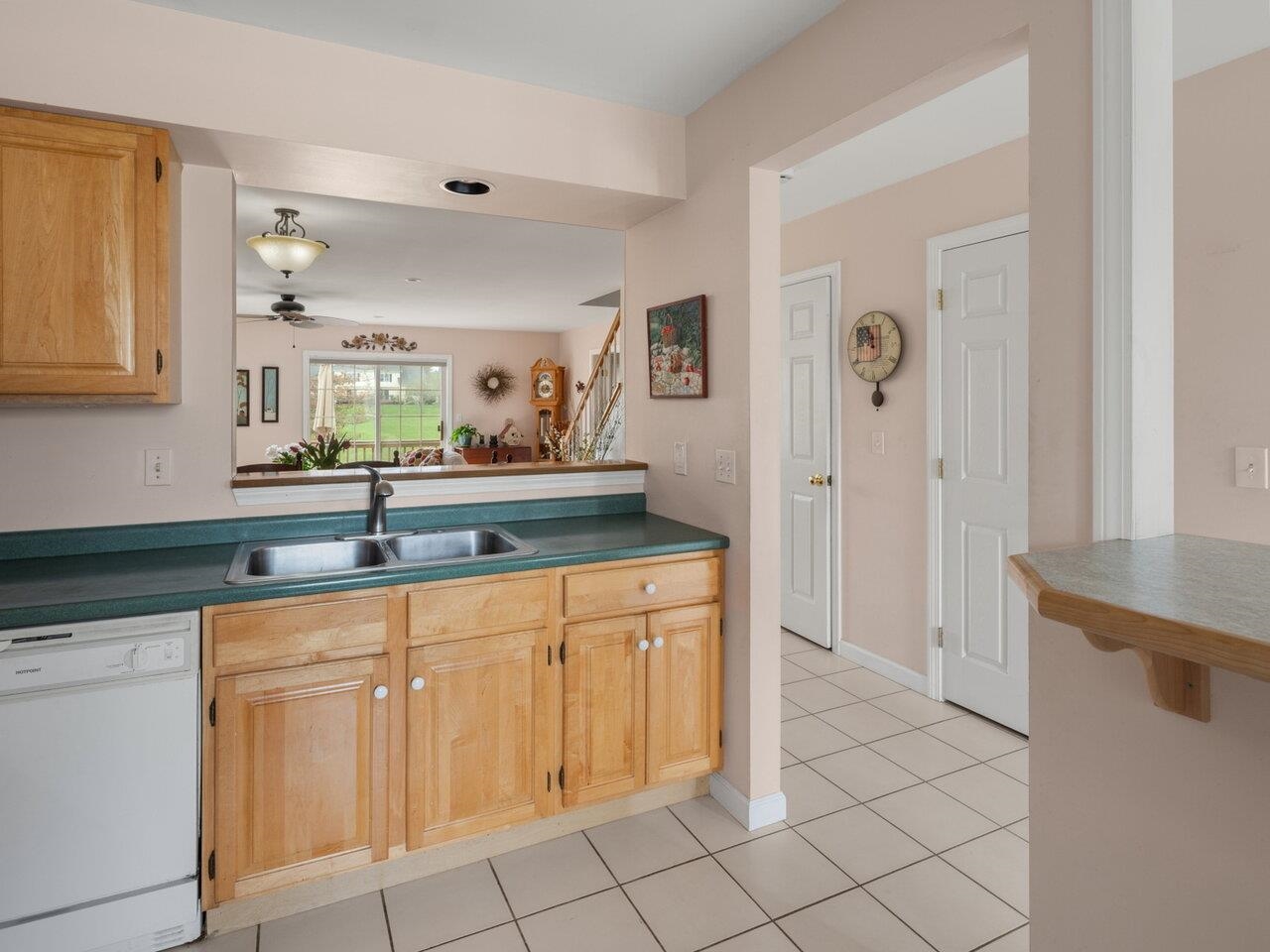Kitchen Opens to Dining/Living