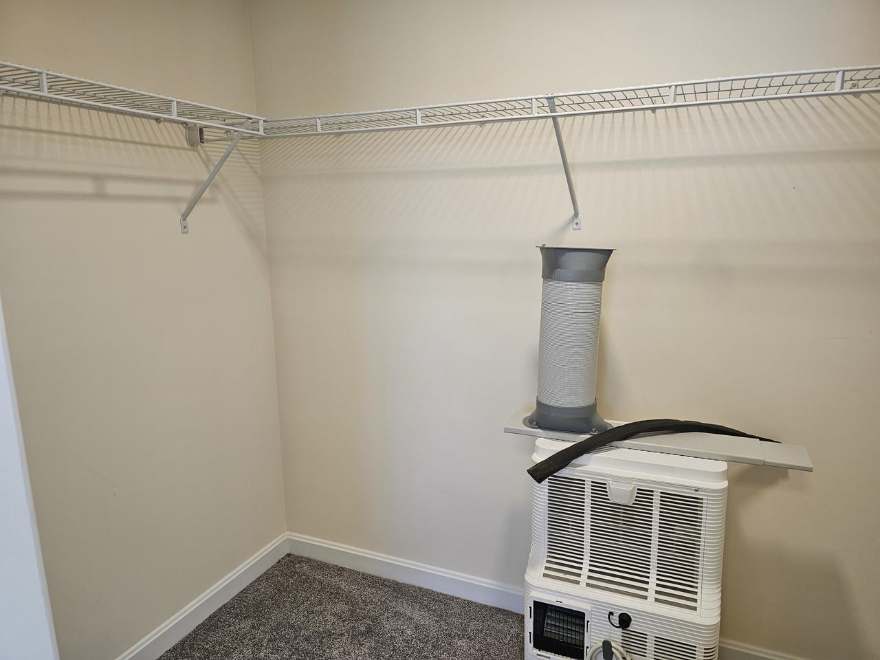 Spacious walk-in closet