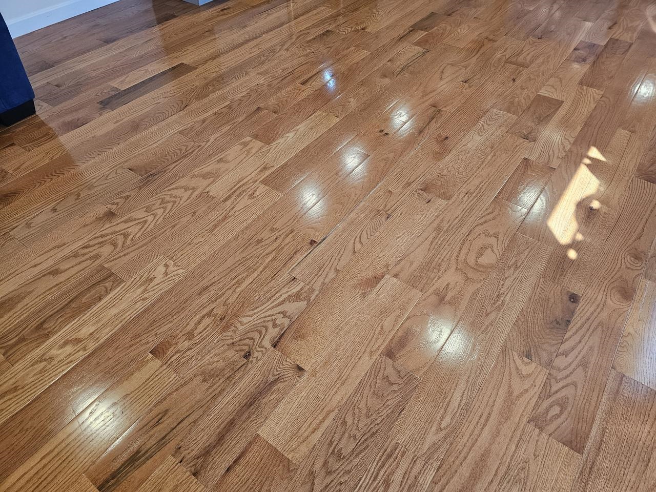 Gleaming hardwood floors