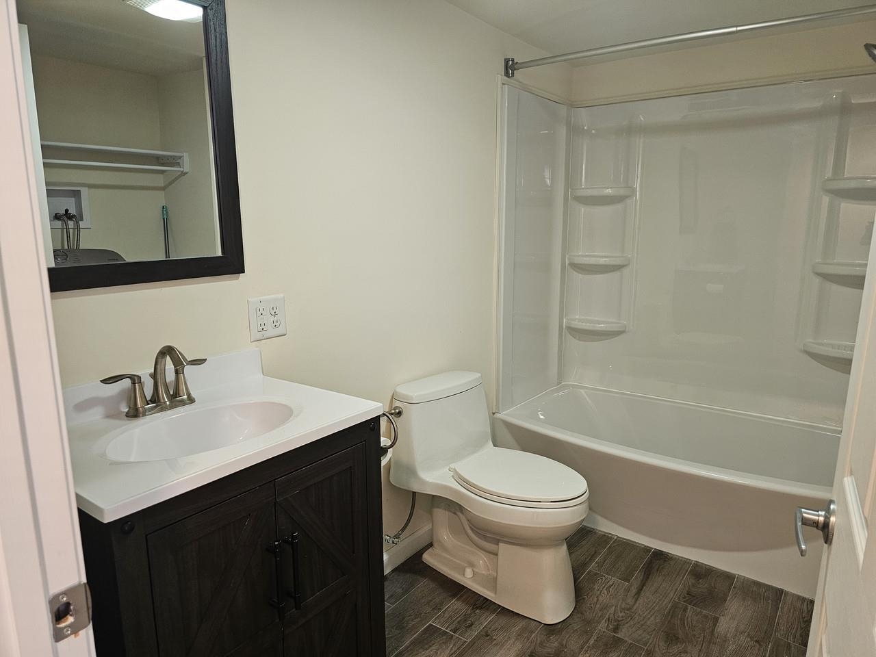 Complete with tub/shower