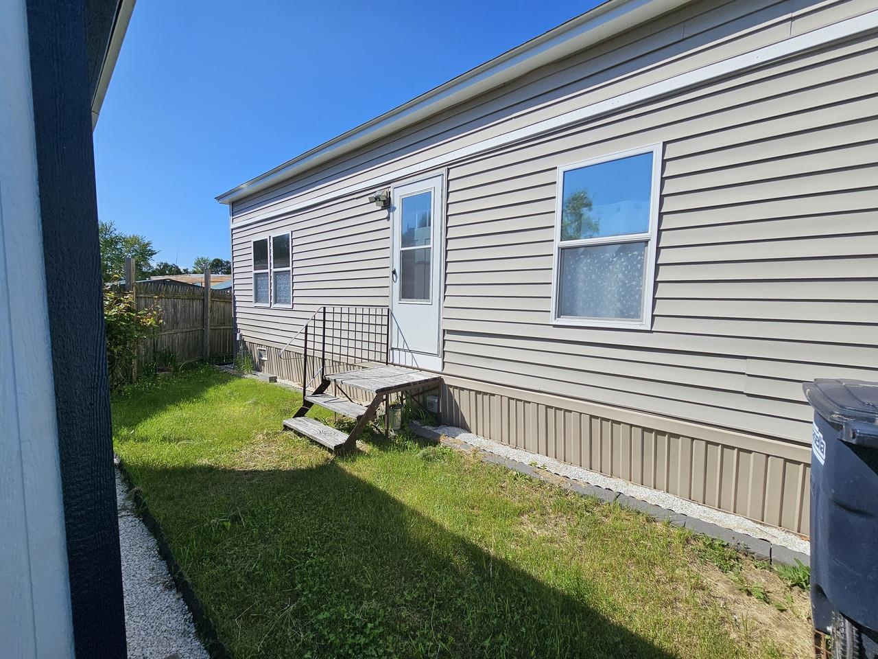 Near back entry of home