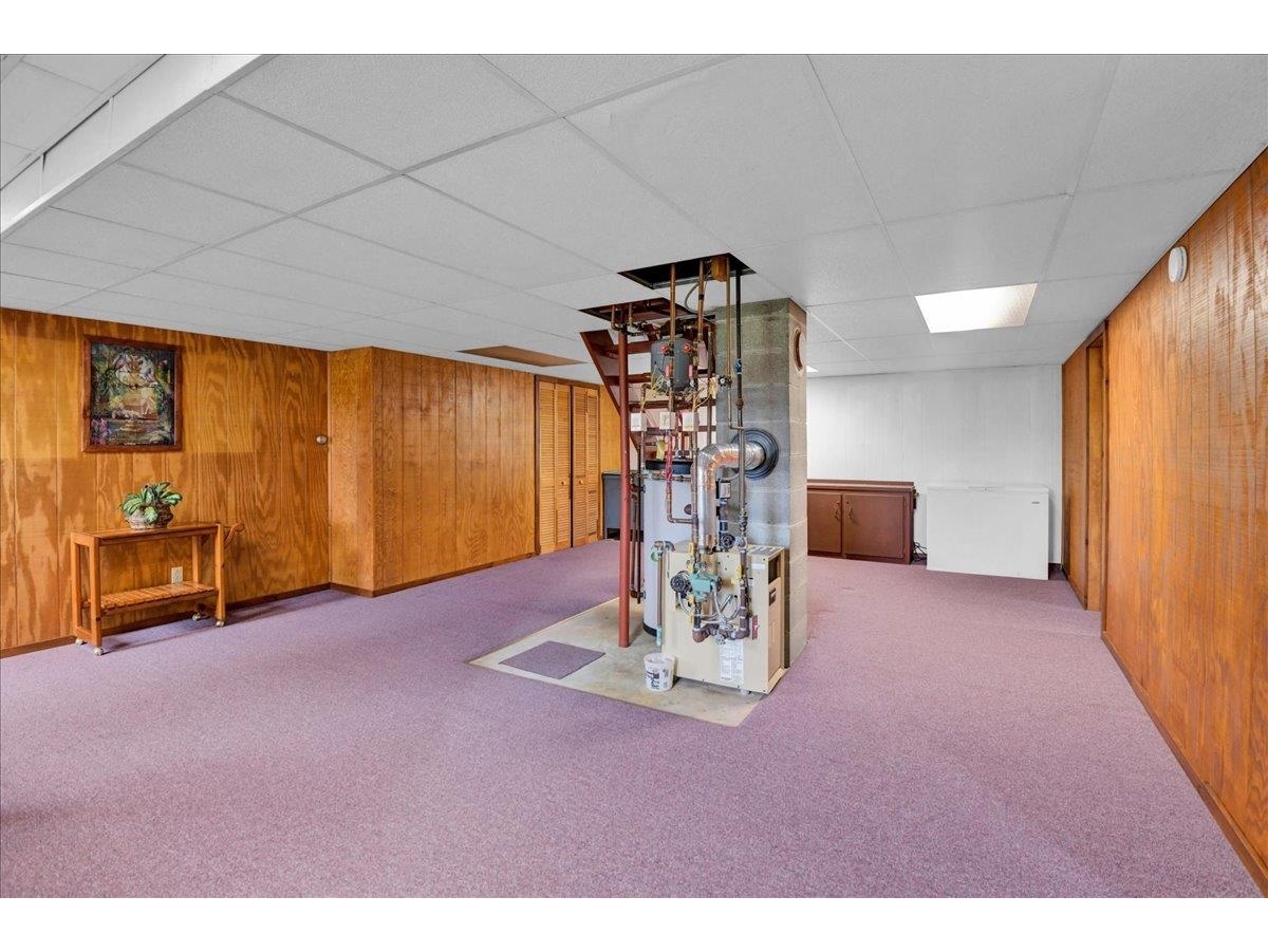 Partially Finished Basement: Rec Room w/ Walkout
