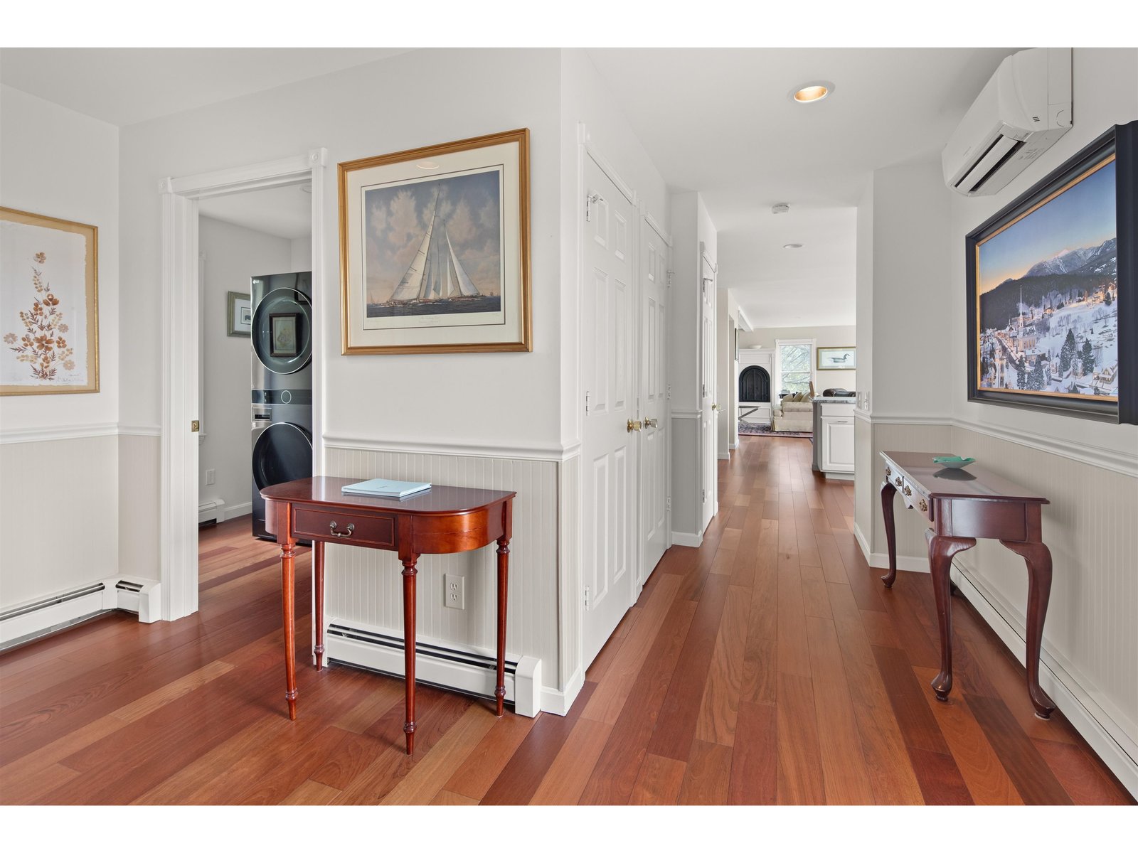 Pristine Brazilian cherry floors throughout the main floor