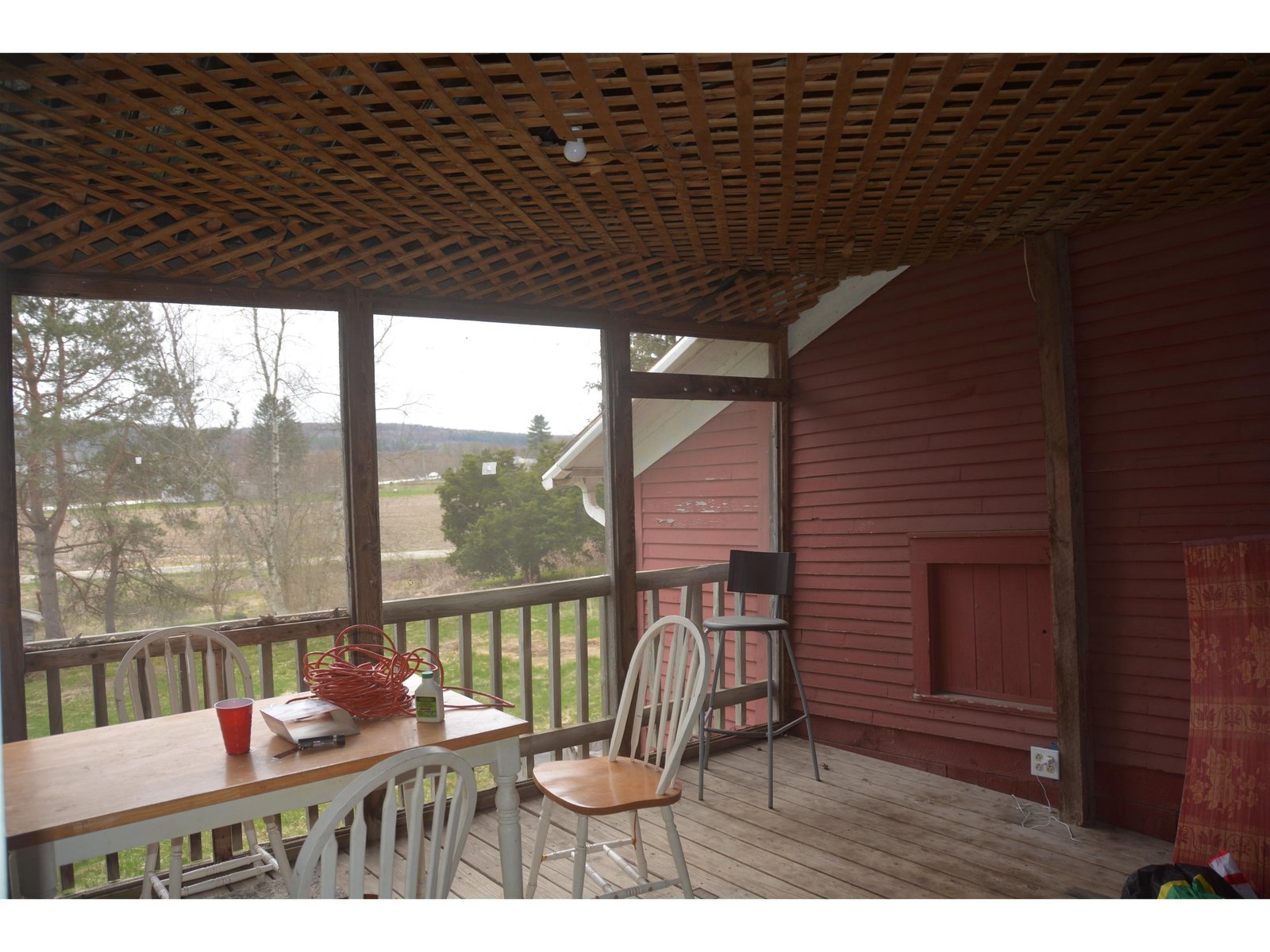 Screened in porch for Unit 1