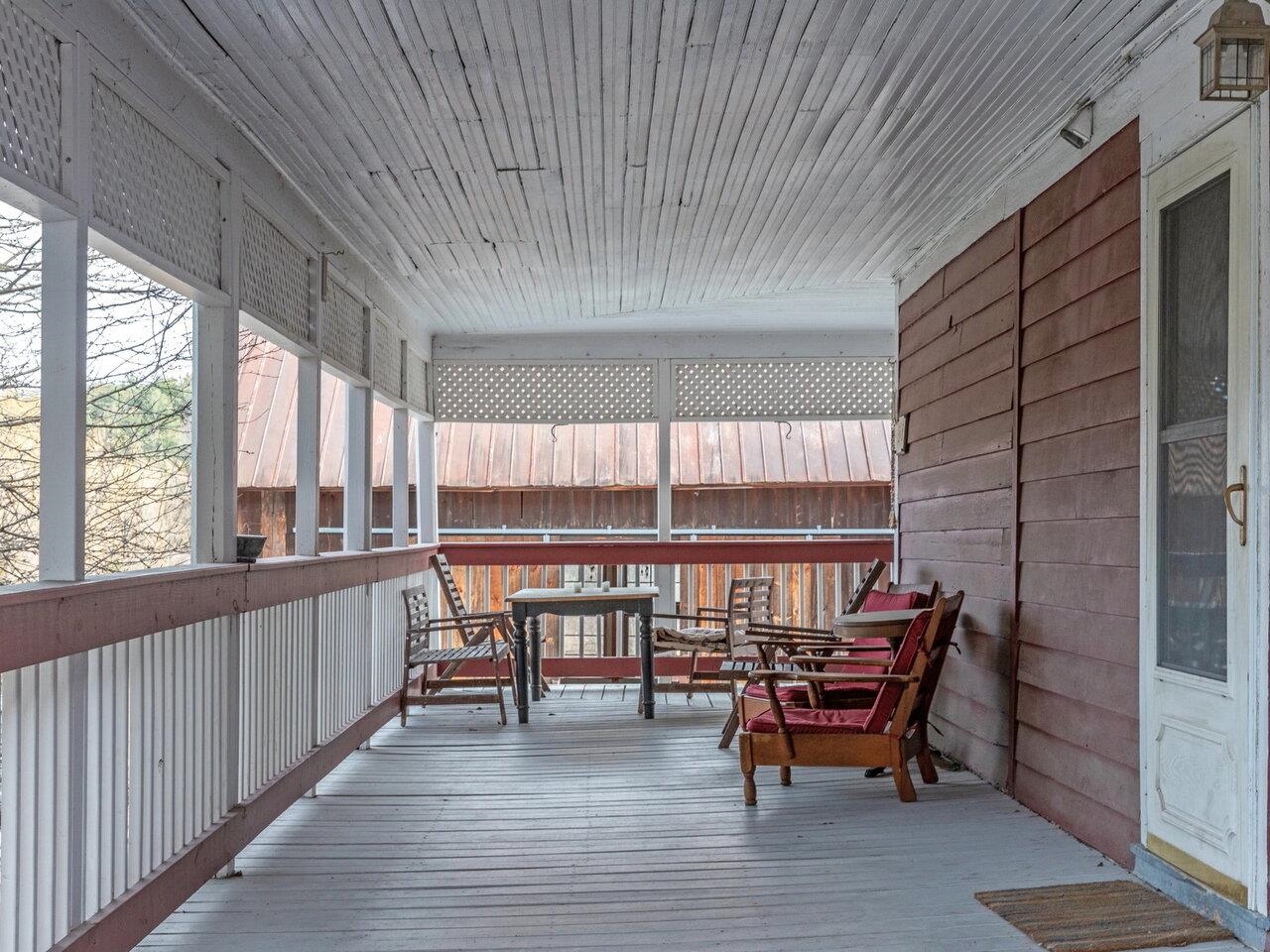 Covered Deck of an Apartment