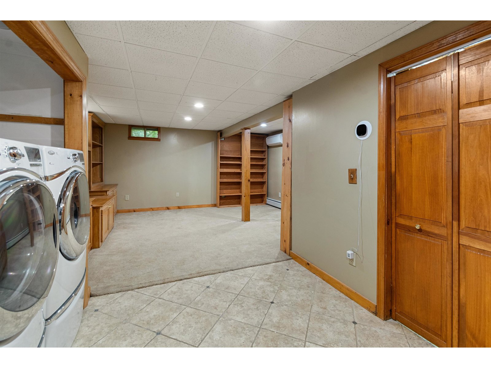 Partially Finished Basement with Laundry