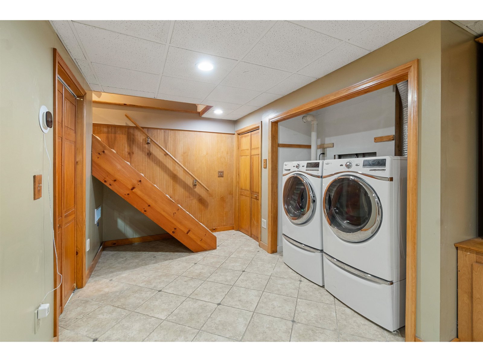 Partially Finished Basement with Laundry