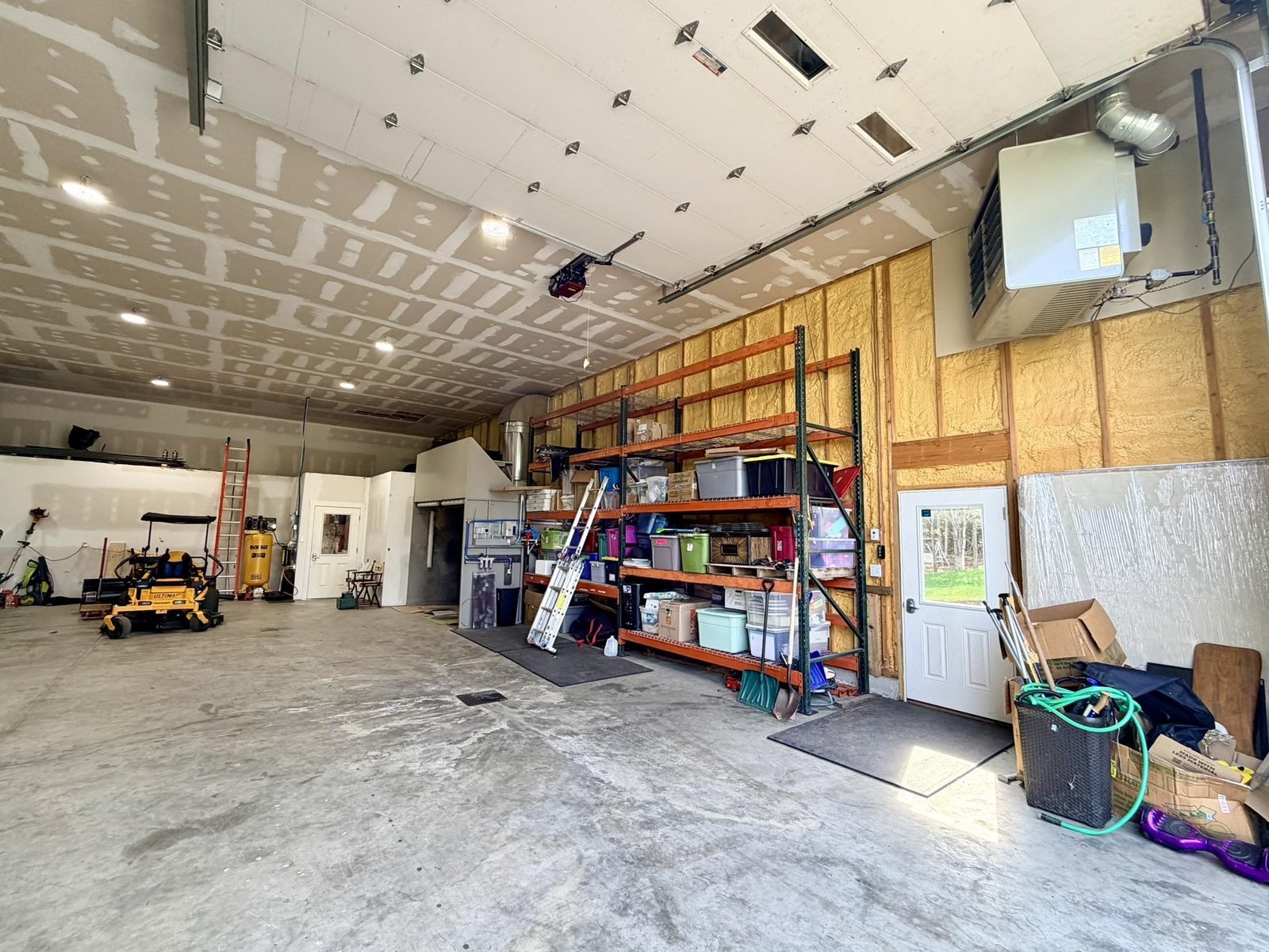 Paint Booth and Shelving