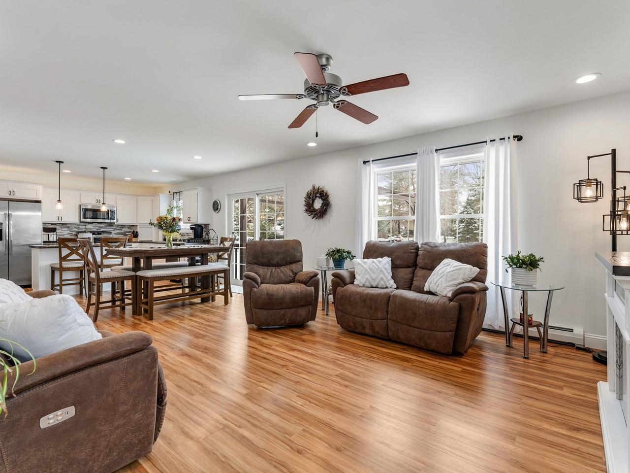 Open-concept first floor