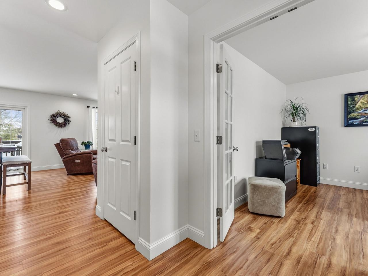 Hallway to living and office