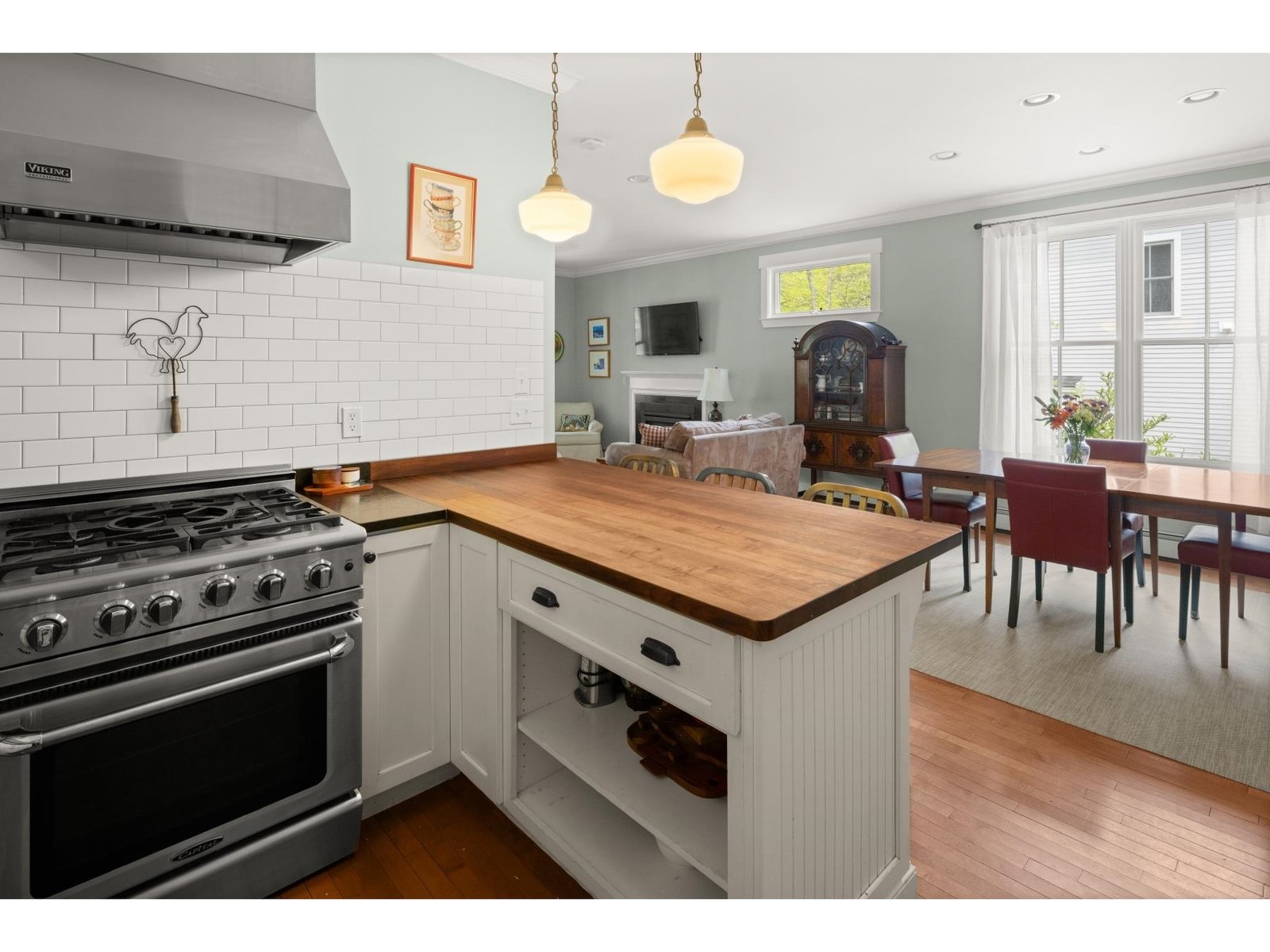 Butcher block counters
