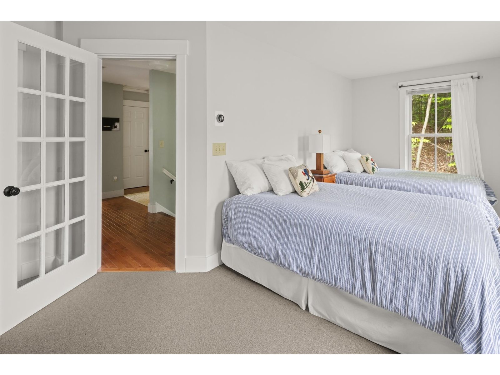 Light filled guest room