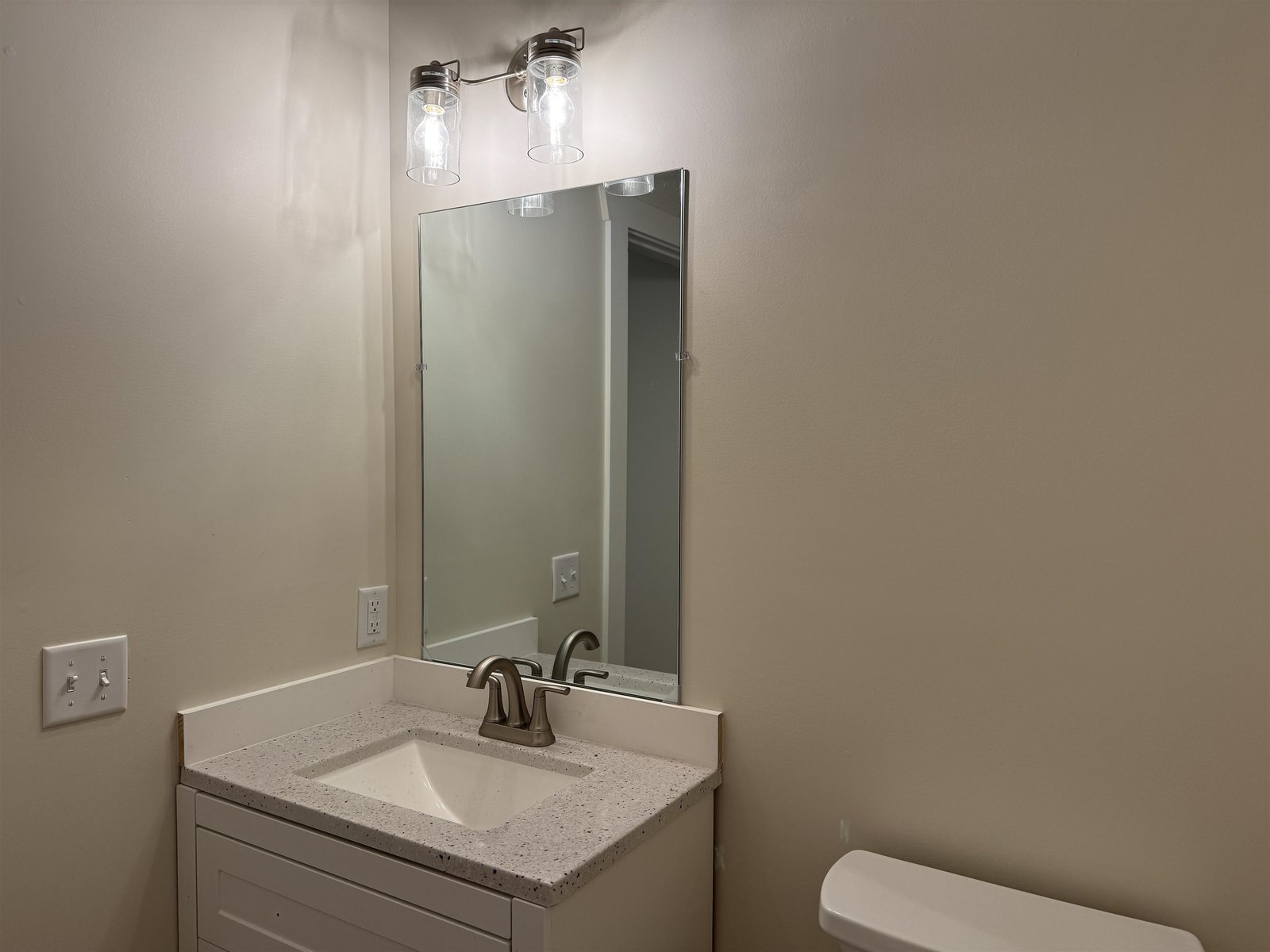 Half bath off mudroom