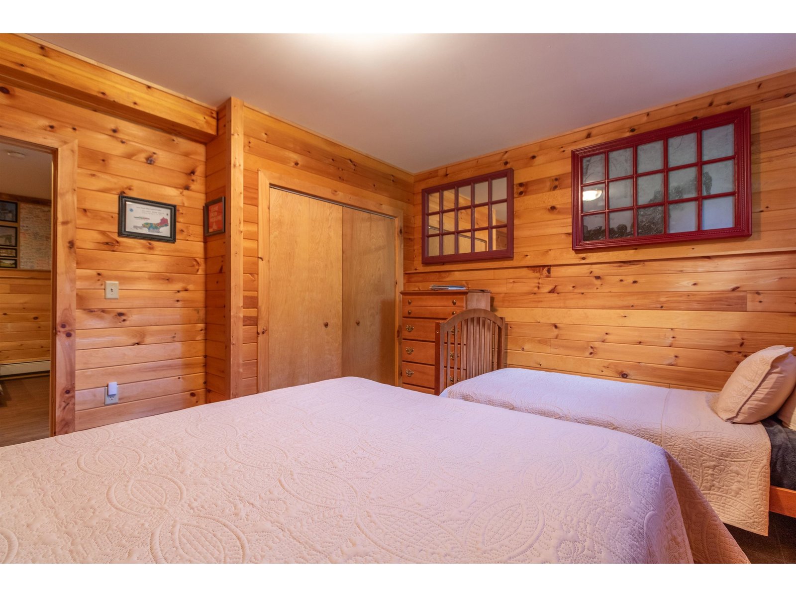 Lots of wood makes it cozy and warm