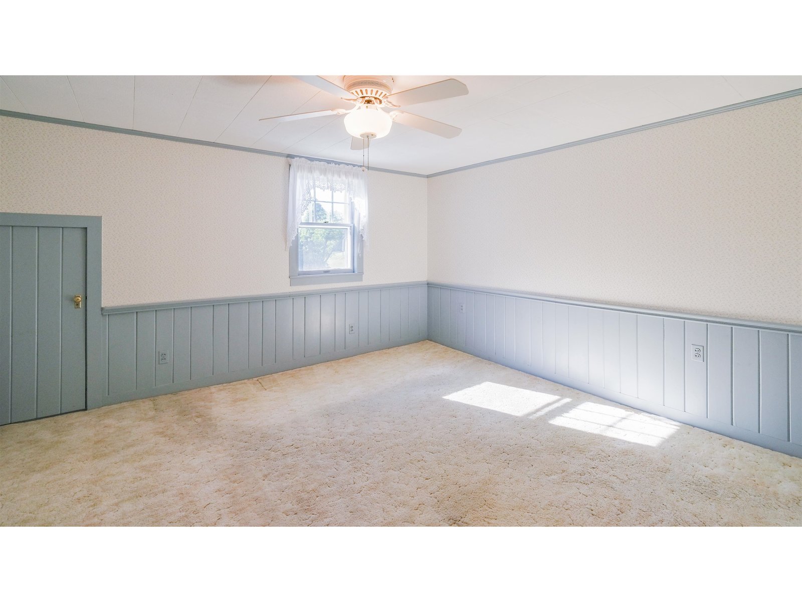 Wainscoting in east bedroom