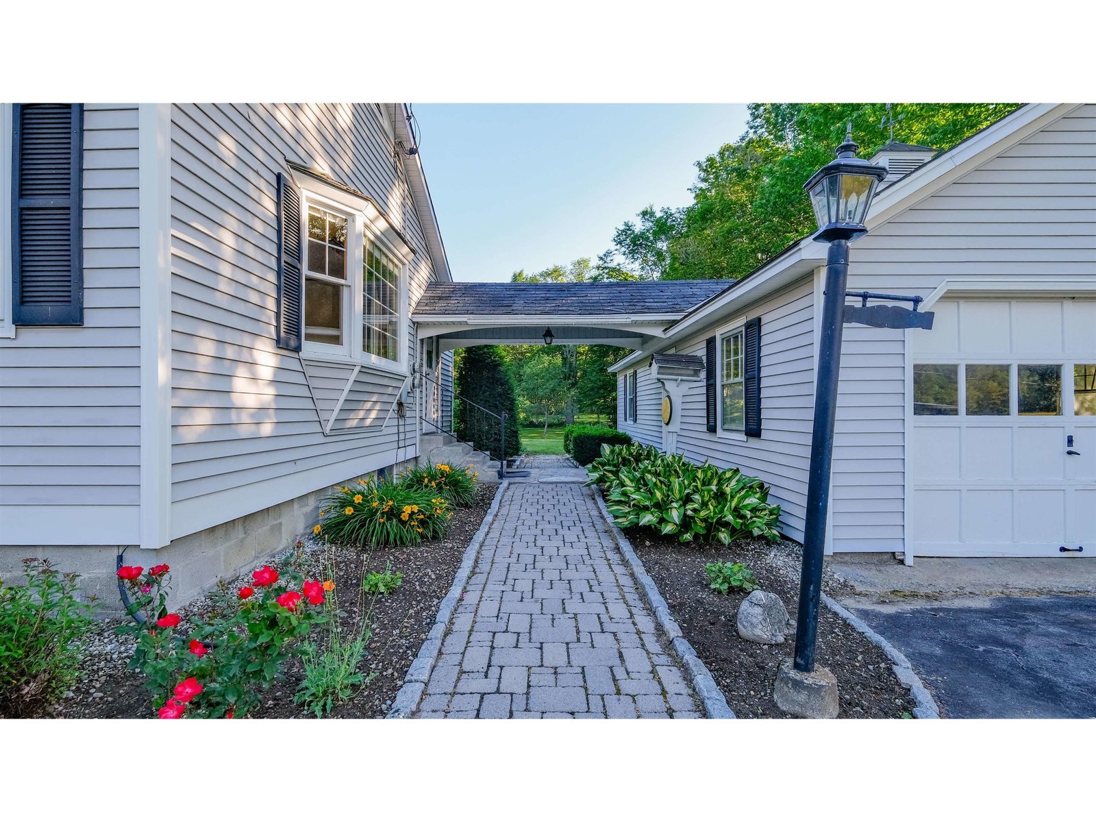 Breezeway between house and garage