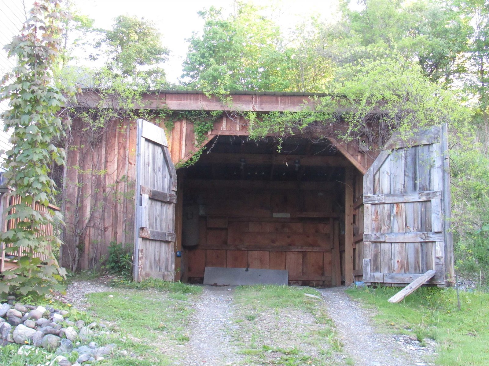 Country Style Out-Building Makes a Garage