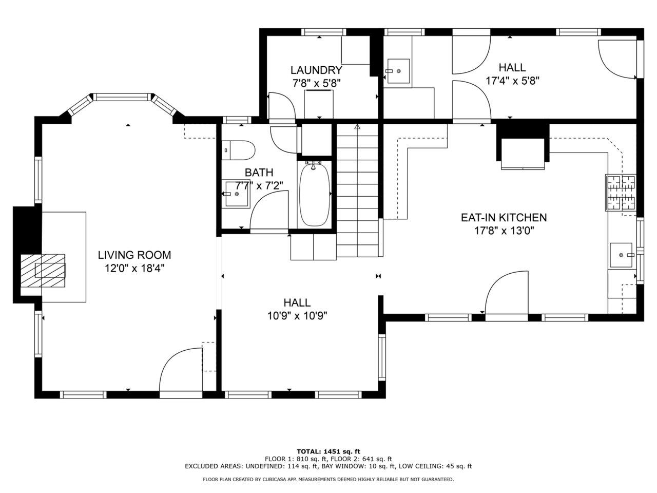 Floor plan for 1st Level
