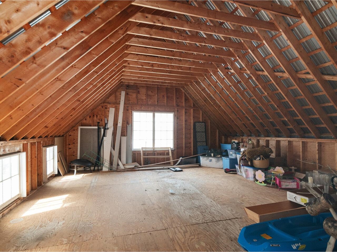 Unfinished space above garage
