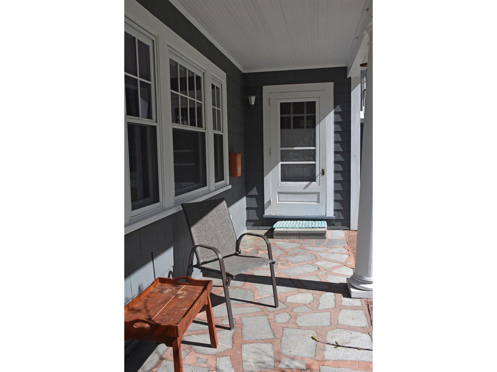 Covered front porch entry