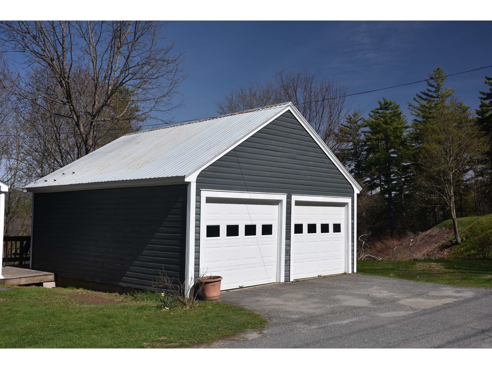New overhead doors and controls in detached garage