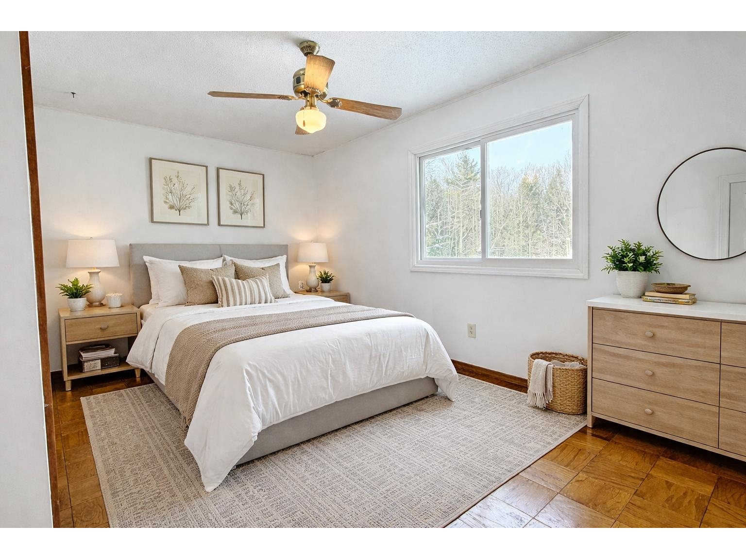 Virtually Staged Bedroom