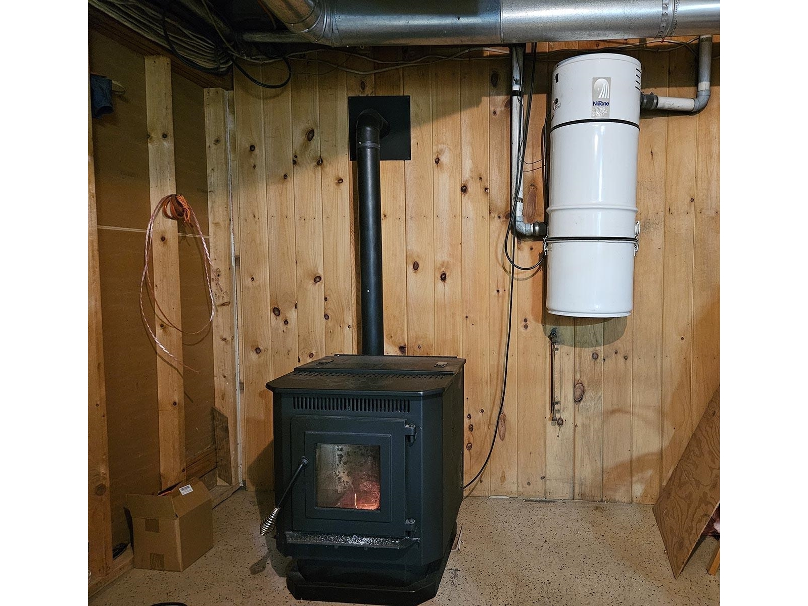 Basement Pellet Stove