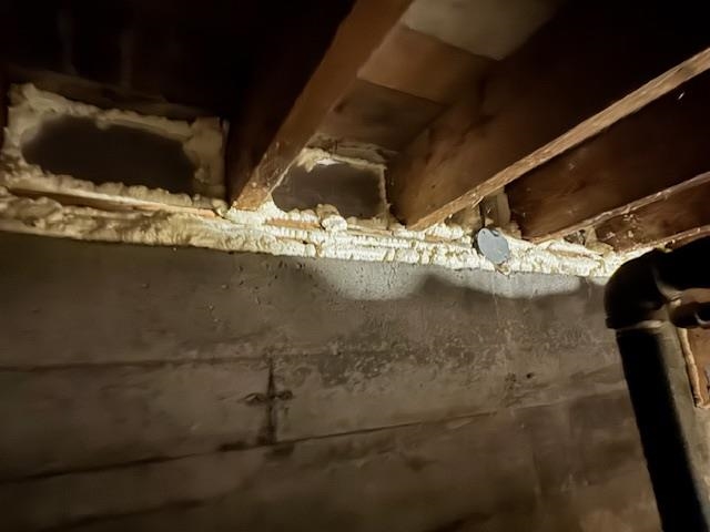 Foamed rim joists