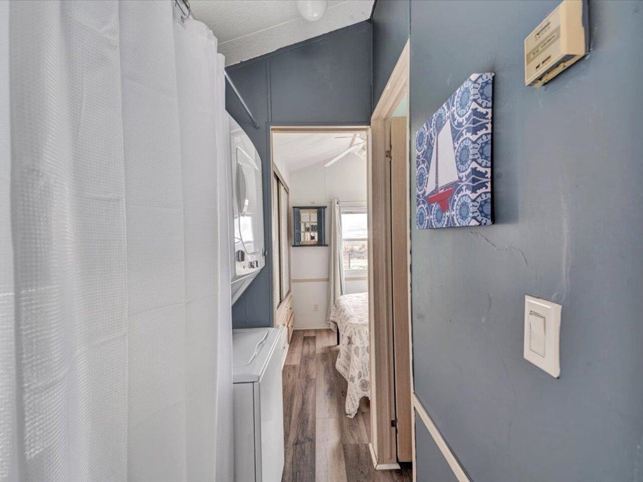 Hallway to BR & full BA